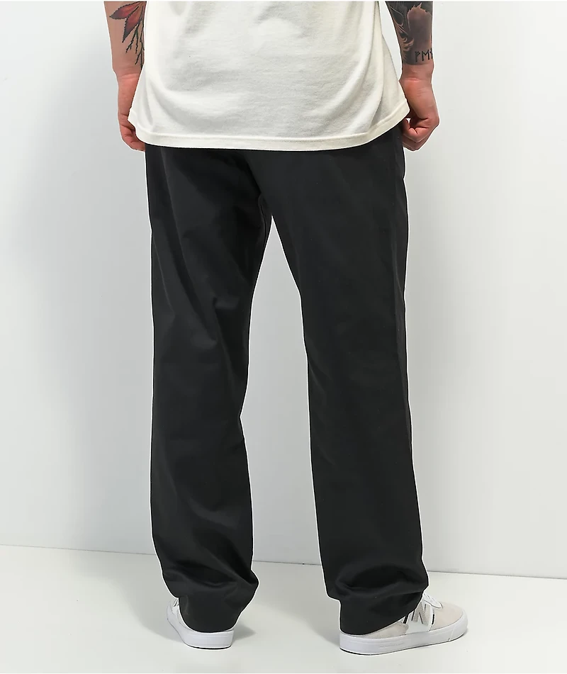 Empyre Tyson Loose Fit Black Elastic Waist Skate Pants