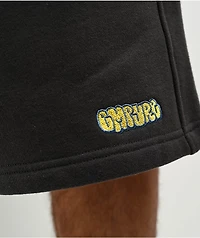Empyre Ultra Loose Black Wash Skate Sweat Shorts