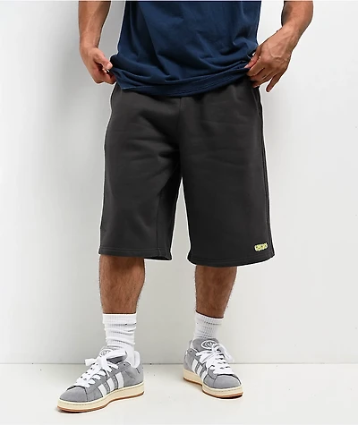 Empyre Ultra Loose Black Wash Skate Sweat Shorts
