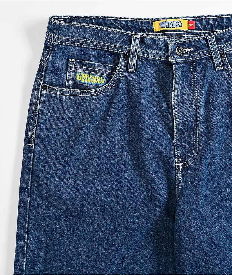 Empyre Ultra Loose Blue Denim Skate Shorts