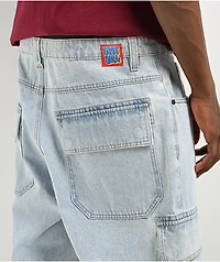 Empyre Ultra Loose Embroidered Can Denim Cargo Pants