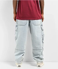 Empyre Ultra Loose Embroidered Can Denim Cargo Pants