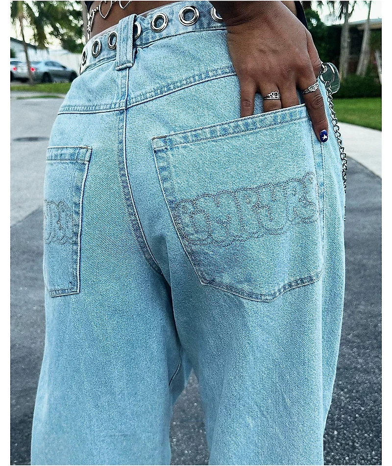 Empyre Ultra Loose Fit Colby Light Wash Skate Jeans