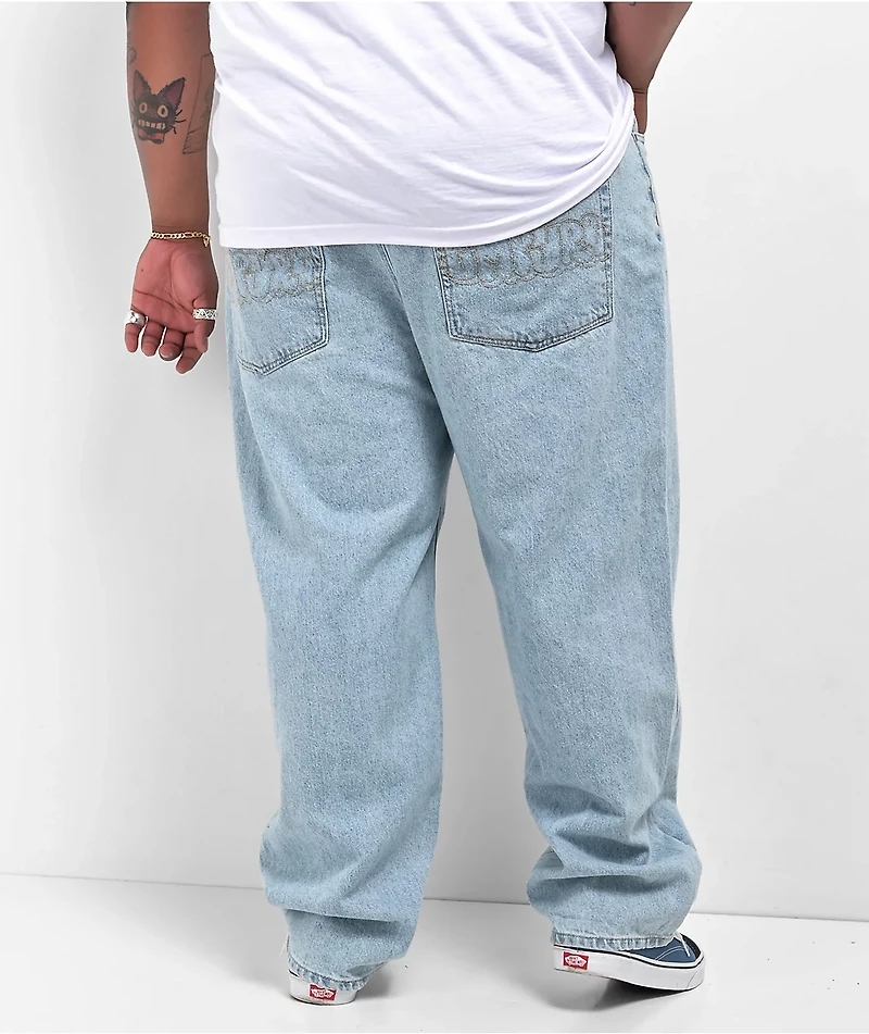Empyre Ultra Loose Fit Colby Light Wash Skate Jeans