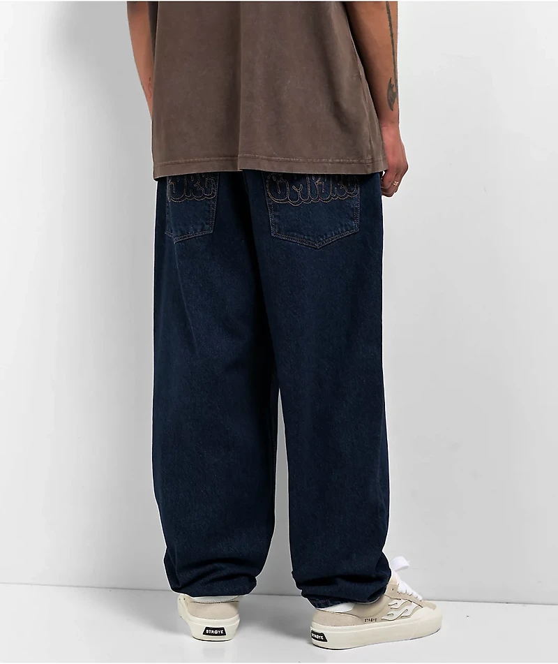 Empyre Ultra Loose Fit Evening Dark Blue Jeans