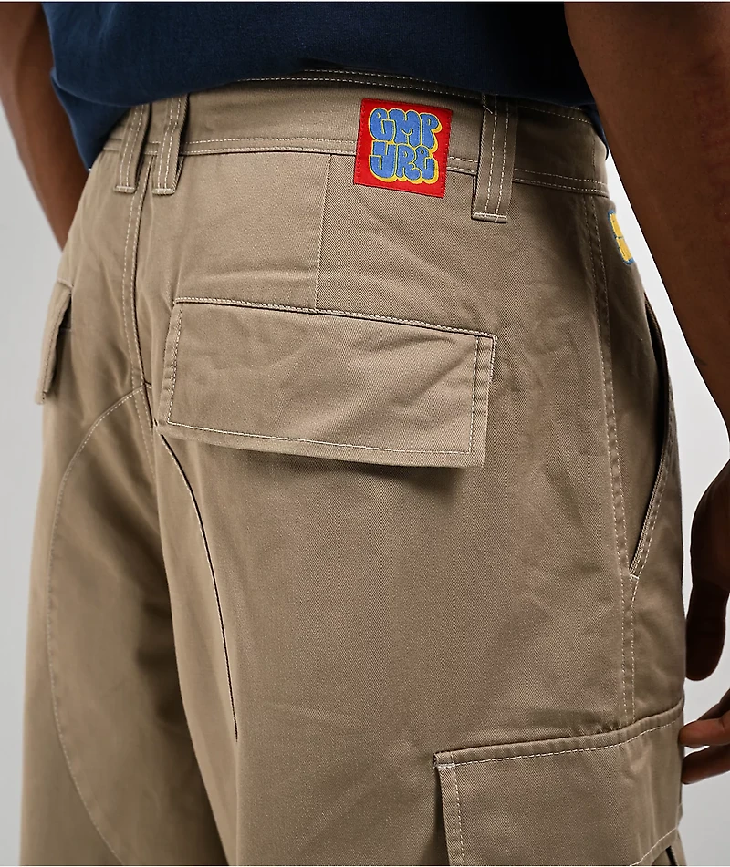 Empyre Ultra Loose Khaki Cargo Skate Pants