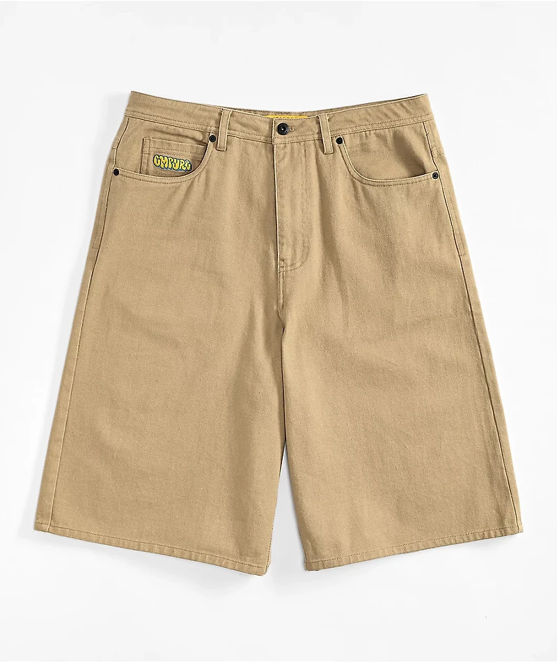 Empyre Ultra Loose Khaki Twill Skate Shorts