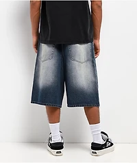 Empyre Ultra Loose Medium Blue Denim Skate Shorts