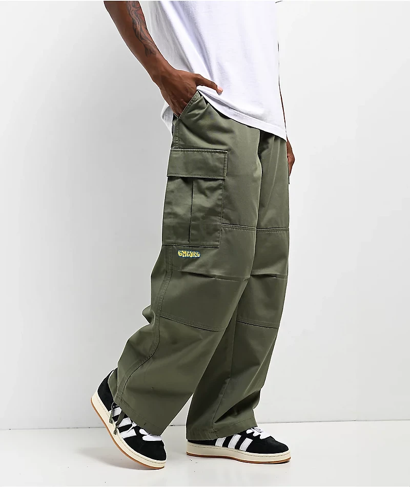 Empyre Ultra Loose Olive Cargo Skate Pants