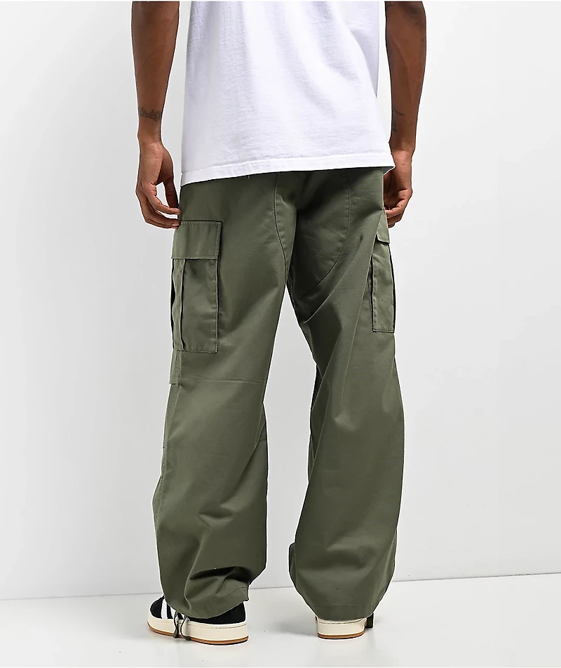 Empyre Ultra Loose Olive Cargo Skate Pants