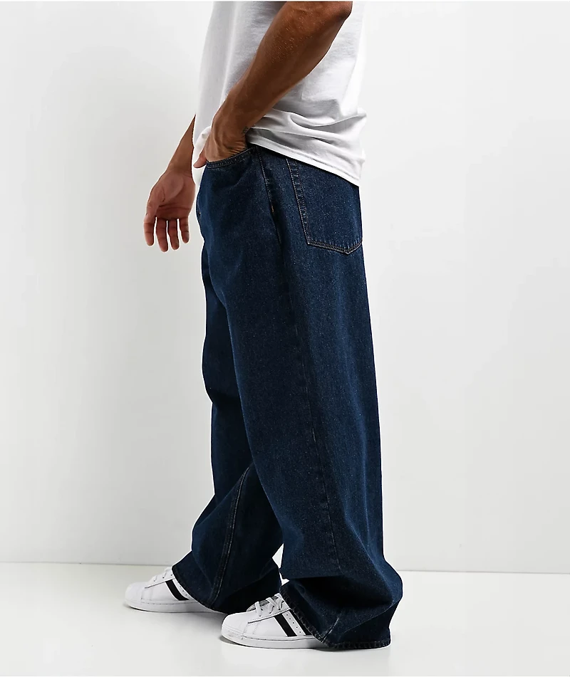 Empyre Ultra Wide Evening Dark Blue Skate Jeans