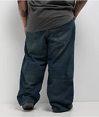 Empyre Ultra Wide Leg Bronco Wash Skate Jeans