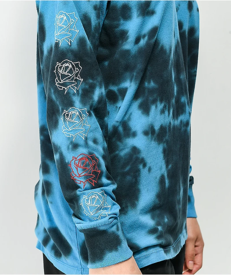 Empyre Velma Rose Blue Tie Dye Long Sleeve T-Shirt