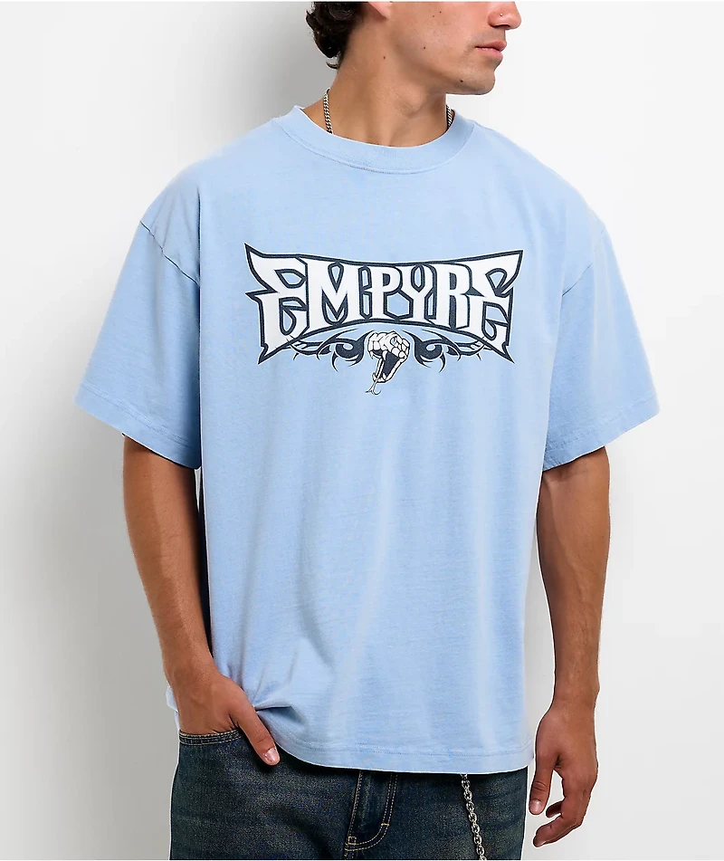 Empyre Venue Baby Blue Wash Boxy T-Shirt