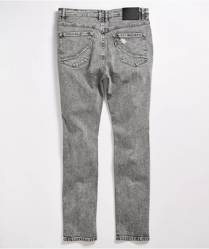Empyre Verge Chad Tapered Charcoal Skinny Jeans