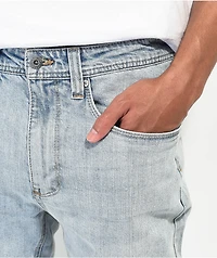 Empyre Verge Tapered Aged Light Wash Skinny Jeans