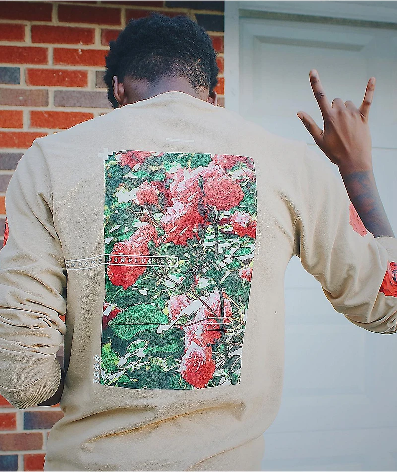 Empyre Vertigo Rose Natural Long Sleeve T-Shirt