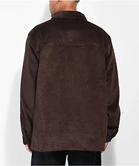 Empyre Wale Brown Corduroy Long Sleeve Button Up Shirt