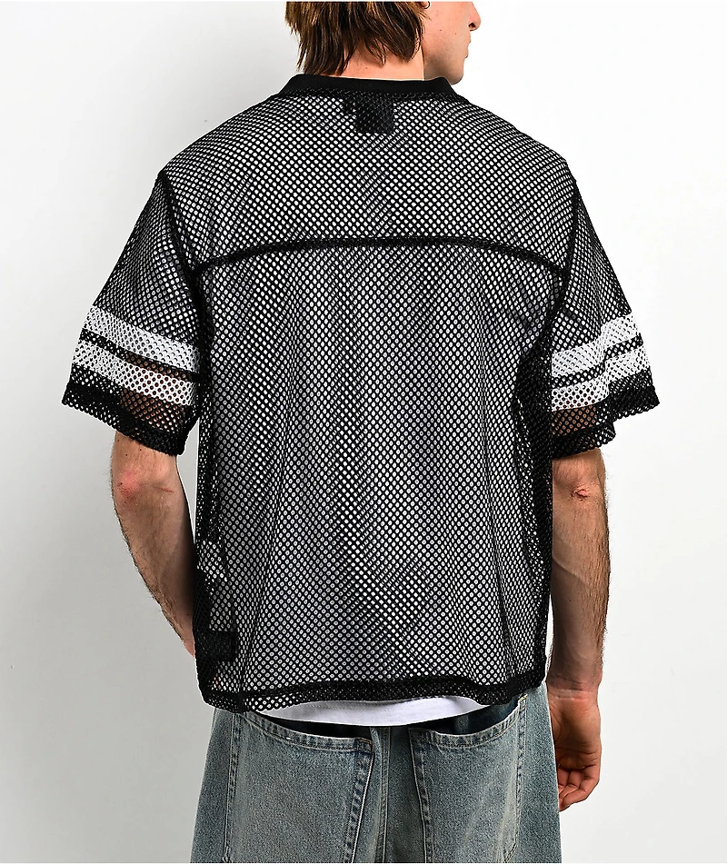 Empyre Warm Up Black Crop Football Jersey