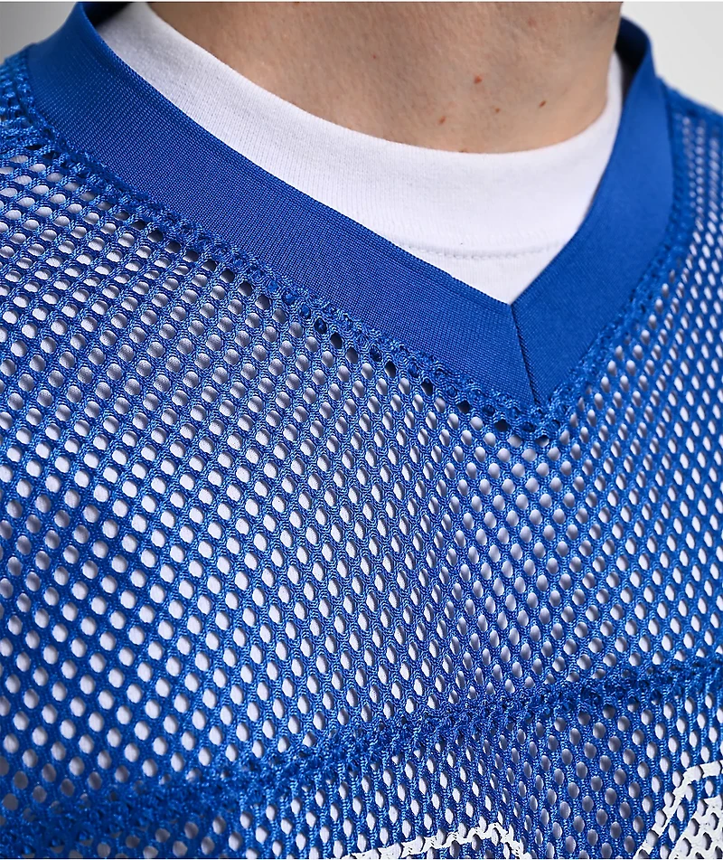 Empyre Warm Up Blue Crop Football Jersey