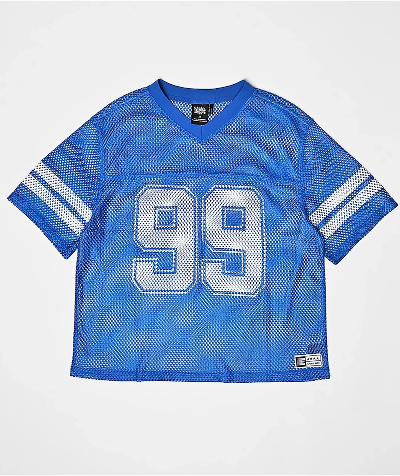 Empyre Warm Up Blue Crop Football Jersey
