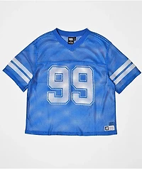 Empyre Warm Up Blue Crop Football Jersey