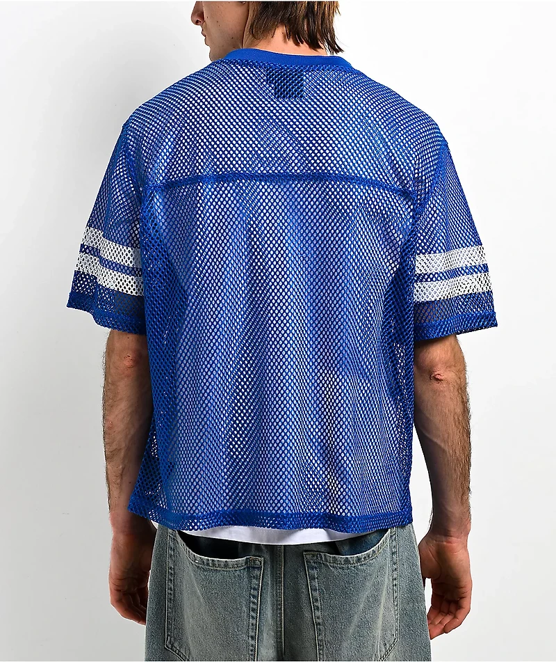 Empyre Warm Up Blue Crop Football Jersey