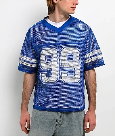 Empyre Warm Up Blue Crop Football Jersey