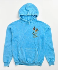 Empyre We Grow Blue Mineral Wash Hoodie