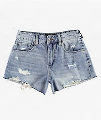 Empyre Weekend Festival Light Wash Denim Cutoff Shorts