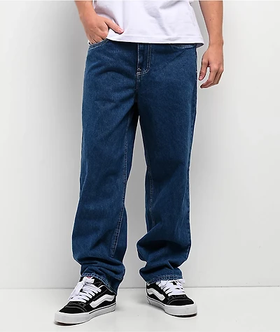 Empyre Wheelie Blue Loose Fit Skate Jeans