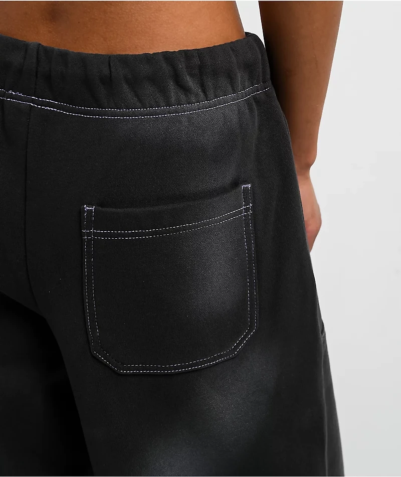 Empyre Whitney Workwear Black Wash Sweatpants