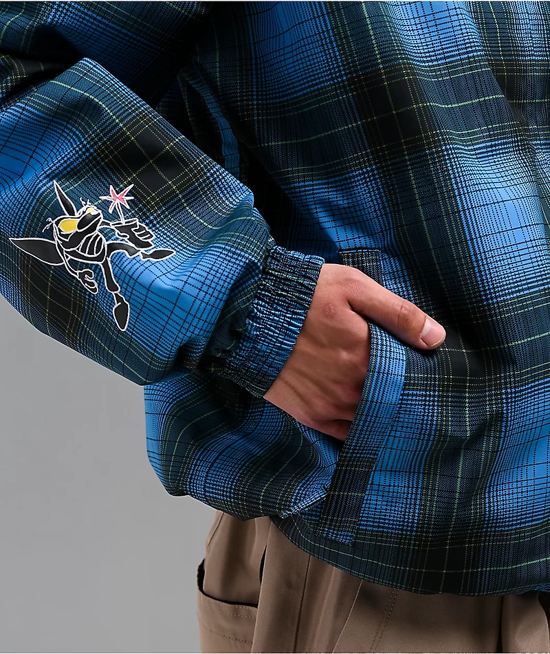 Empyre Wildwood Blue Plaid 10K Snowboard Jacket