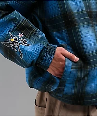 Empyre Wildwood Blue Plaid 10K Snowboard Jacket