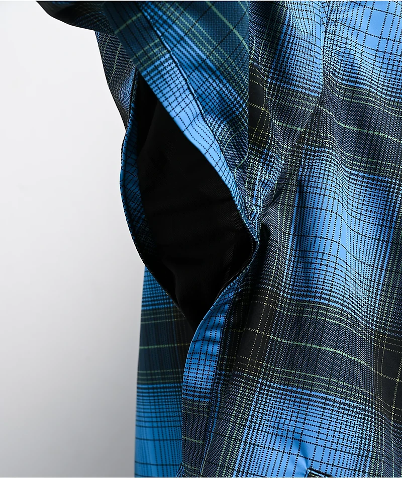 Empyre Wildwood Blue Plaid 10K Snowboard Jacket