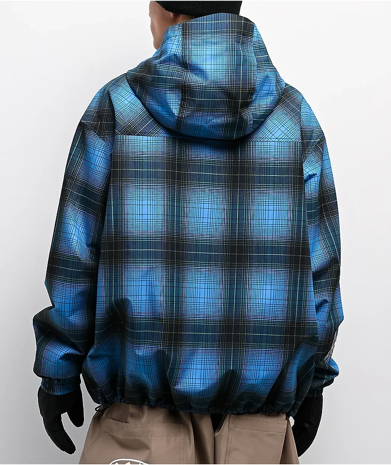 Empyre Wildwood Blue Plaid 10K Snowboard Jacket