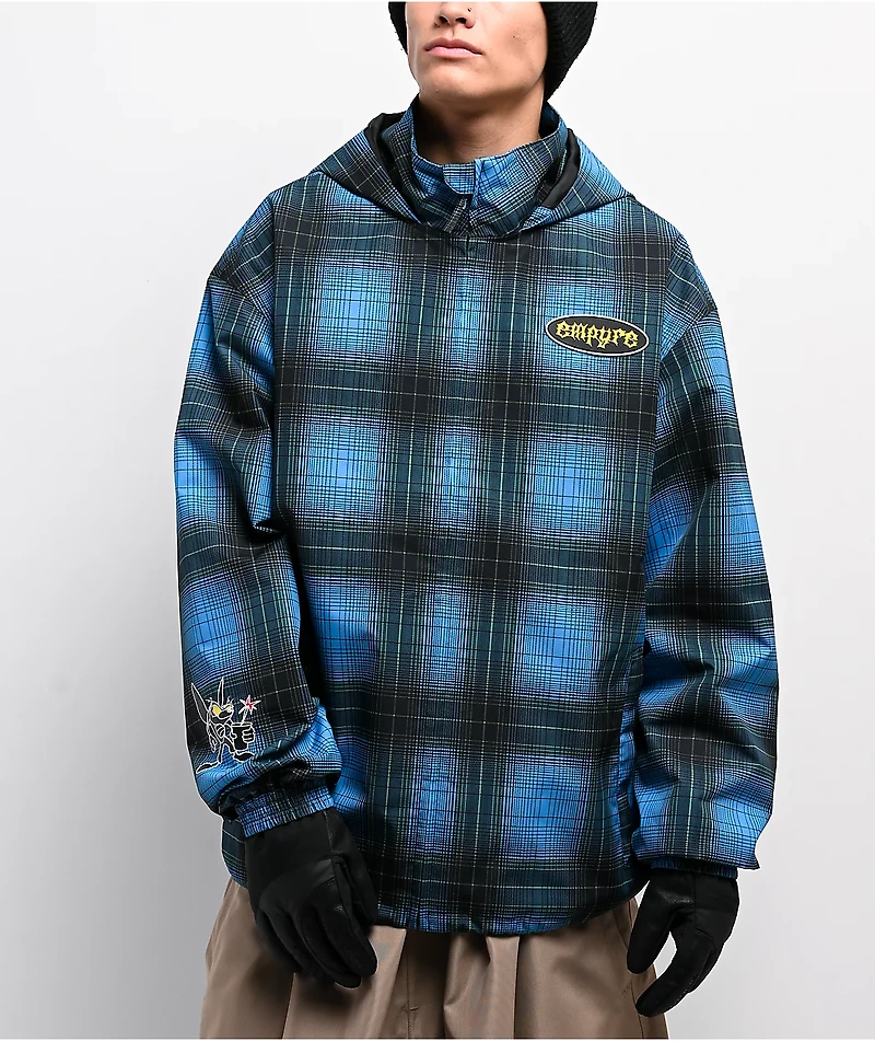 Empyre Wildwood Blue Plaid 10K Snowboard Jacket