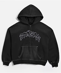 Empyre Willow Workwear Black Zip Hoodie