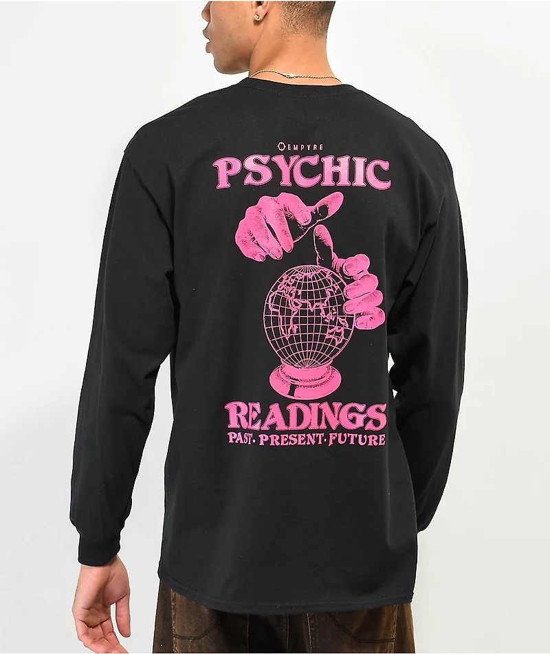 Empyre World Readings Black Long Sleeve T-Shirt