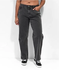 Empyre Zia Black Low-rise Vintage Straight Jeans