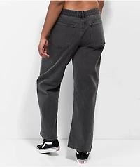 Empyre Zia Black Low-rise Vintage Straight Jeans