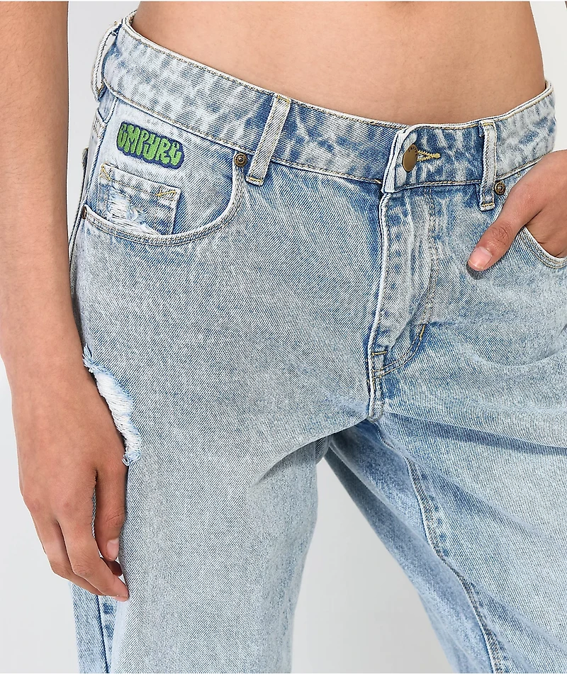 Empyre Zia Low-rise Split Hem Denim Jeans