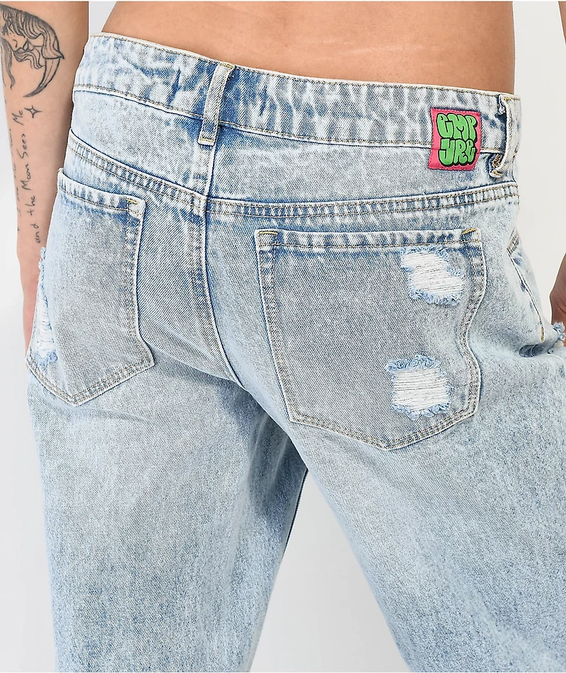 Empyre Zia Low-rise Split Hem Denim Jeans