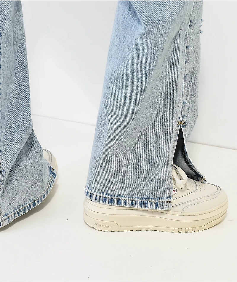 Empyre Zia Low-rise Split Hem Denim Jeans