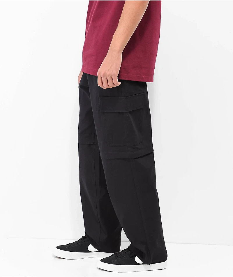 Empyre Zip Cargo Black Skate Pants