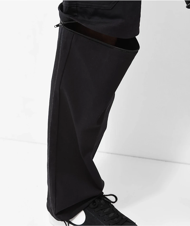 Empyre Zip Cargo Black Skate Pants