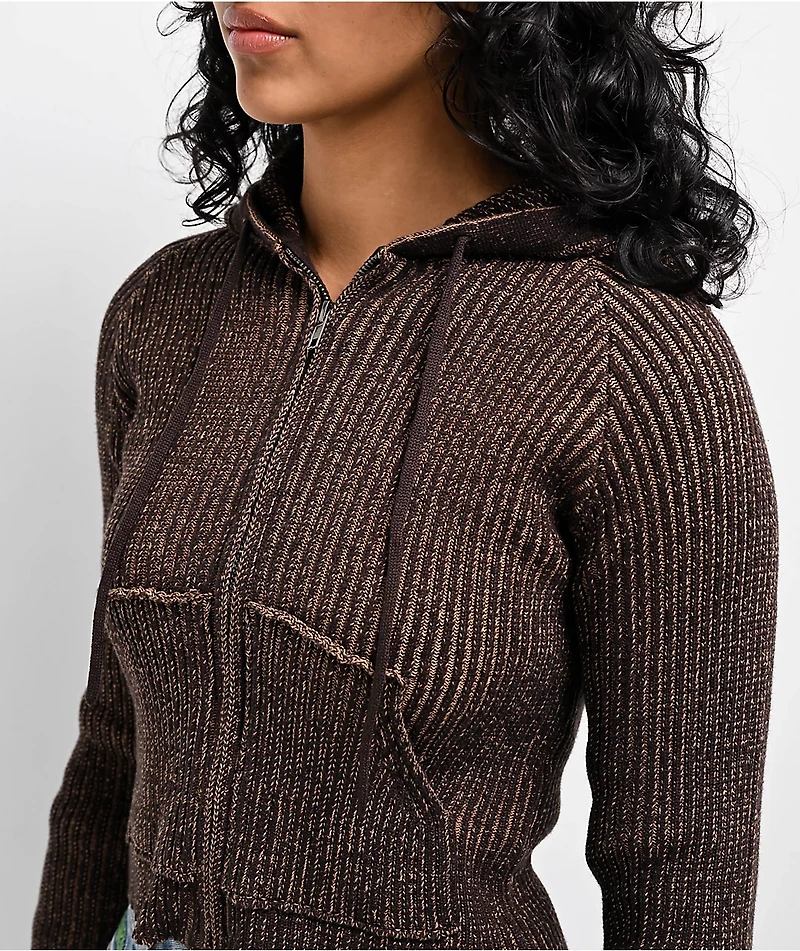 Empyre Zippy Limestone Crop Zip Hoodie