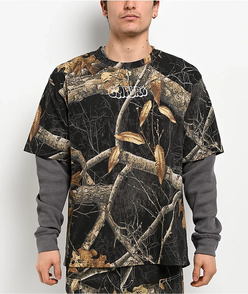 Empyre x Realtree Black Camo & Grey 2Fer Long Sleeve T-Shirt