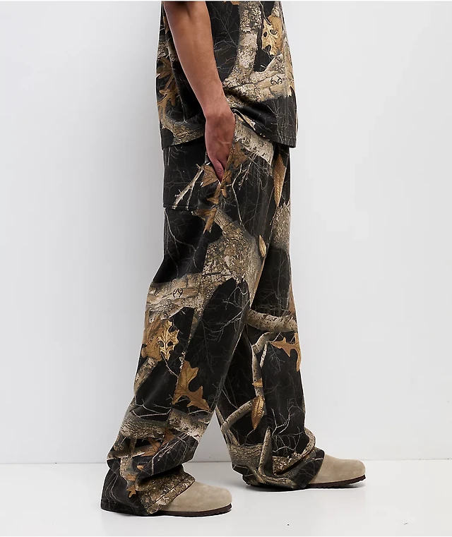 Empyre x Realtree EDGE Colors Black Camo Baggy Sweatpants