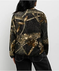 Empyre x Realtree EDGE Colors Black Quarter Button Up Fleece Jacket